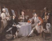 William Hogarth Museum nationally maritime Portrat the lord George Graham in its Kajute oil painting picture wholesale